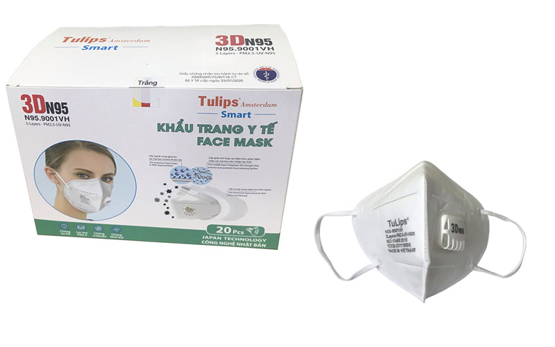 Khẩu Trang 3D N95 9001VH PM2.5 KT616-59